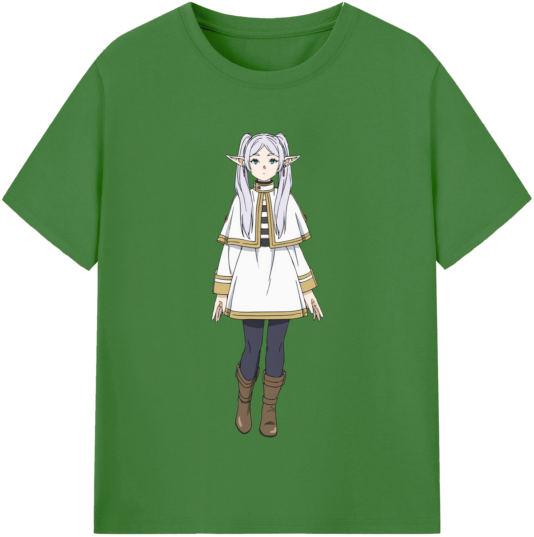 （画像用） 葬送のフリーレン Frieren レディースカジュアルプリントTシャツ（綿100％）